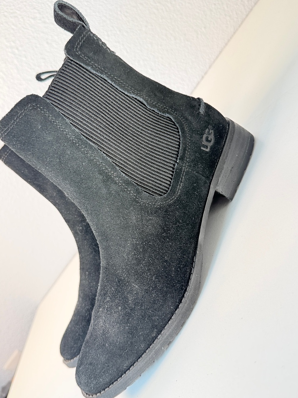 UGG Bonham III Chelsea Boots Black Waterproof Suede Womens 7.5 - Picture 14 of 14